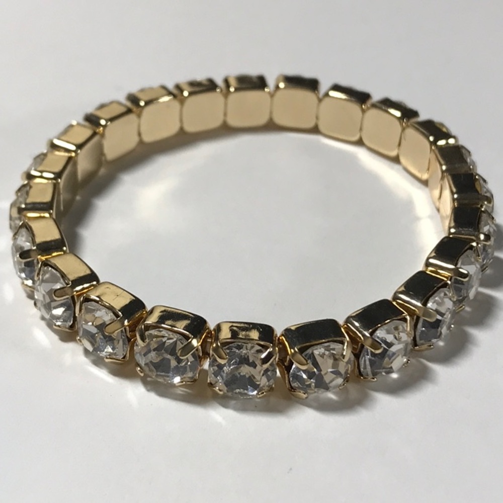 rhinestone stretch bracelet - Picture 2 of 5
